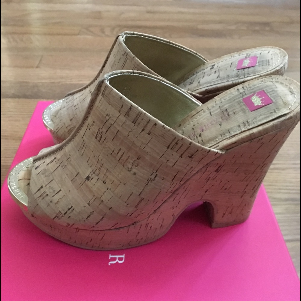 Elaine Turner cork wedges